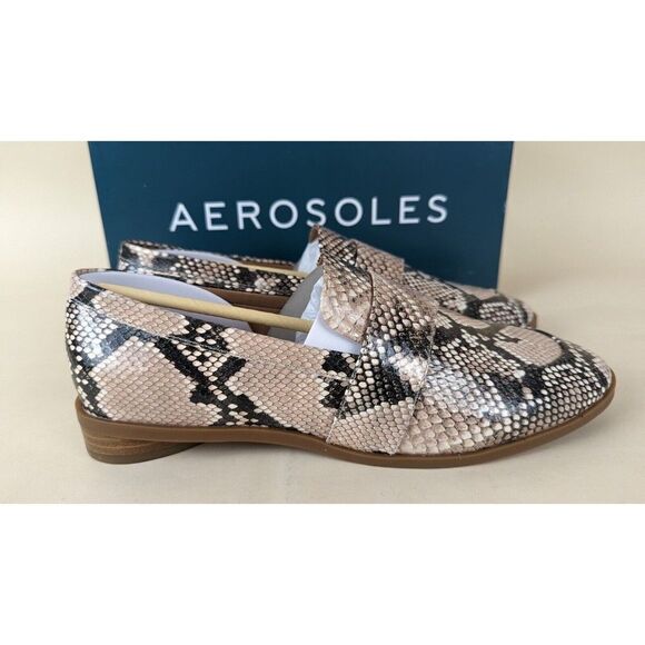 Aerosoles Georgia Loafers 
Flats Womens 9 M Snake Print Leather EUC (worn once) - Picture 5 of 14